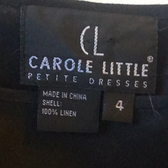 Carole Little Linen cross-stitch detailed dress - Picture 4 of 5
